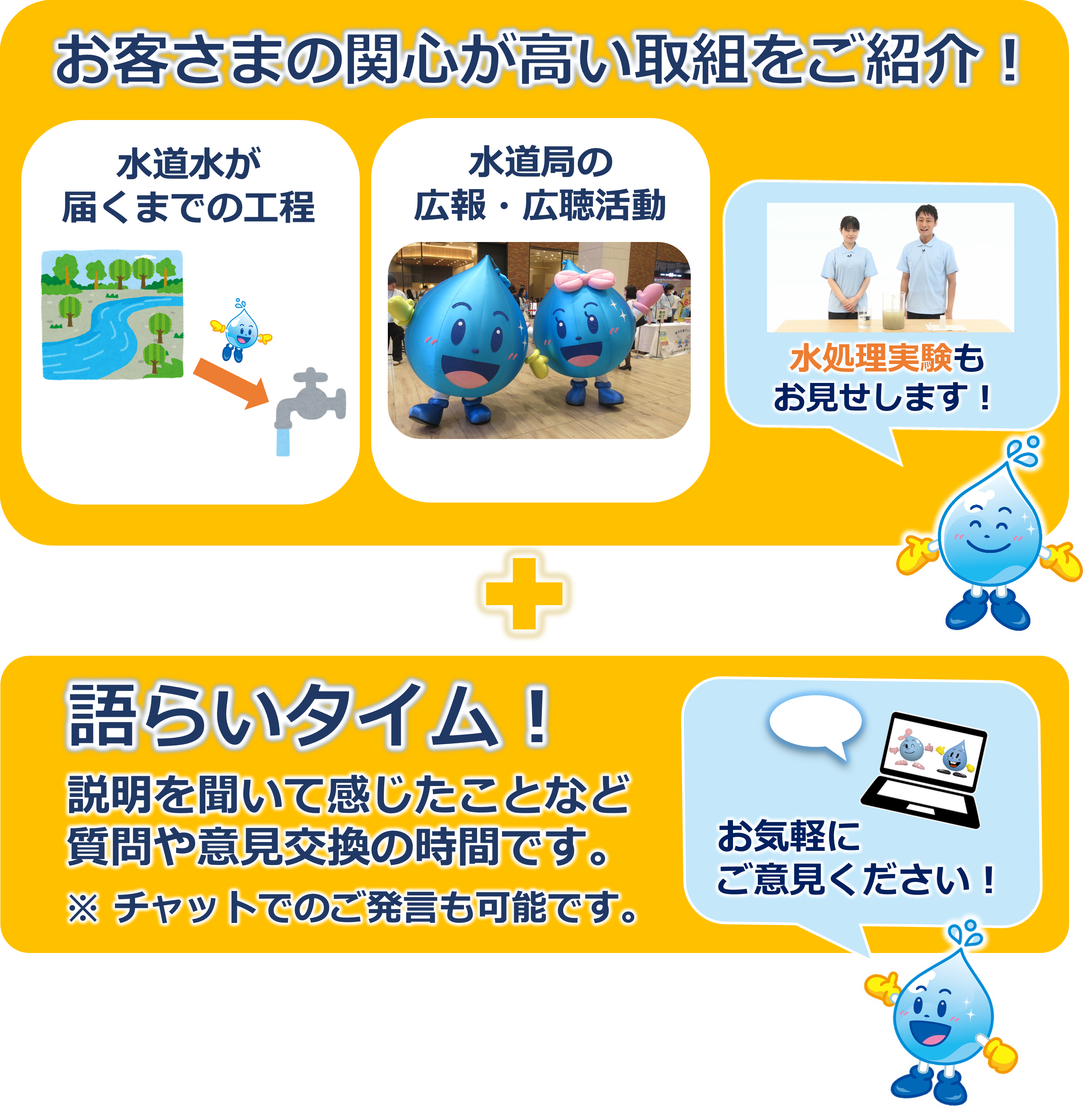 水道局の取組等をご紹介